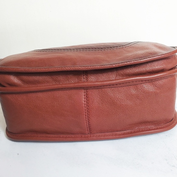 Frye Madison Cognac Crossbody NWT - Picture 5 of 8